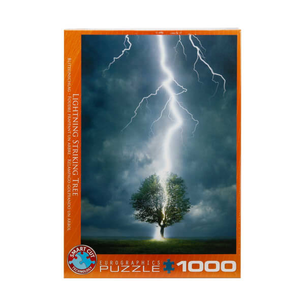 1000 Parça Puzzle : Дерево, пораженное молнией