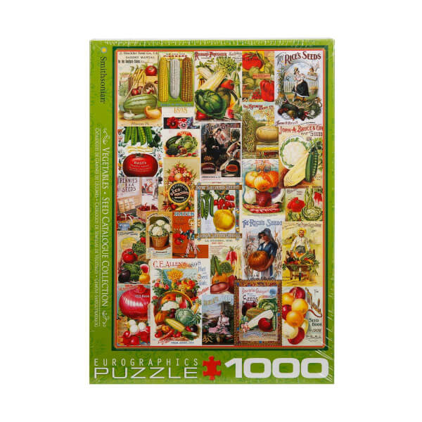 1000 Parça Puzzle : Коллекция каталогов семян овощей