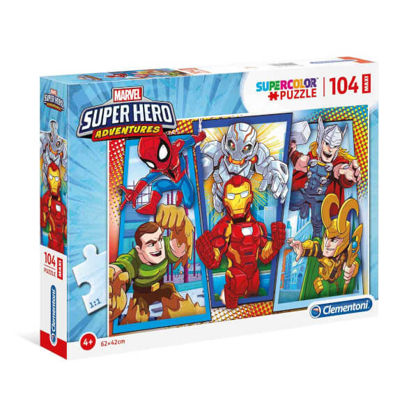 104 Parça Maxi Puzzle : Marvel Super Hero Adventures