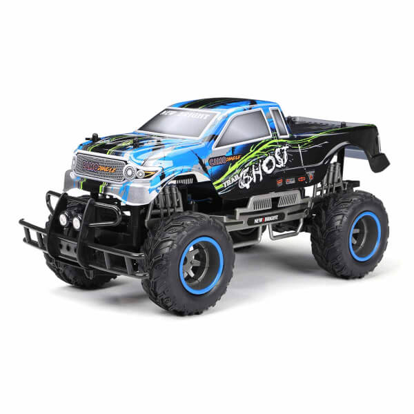 1:10 Chargers Camo Jungle Truck Trail Ghost Remote Control Car 40 см - синий