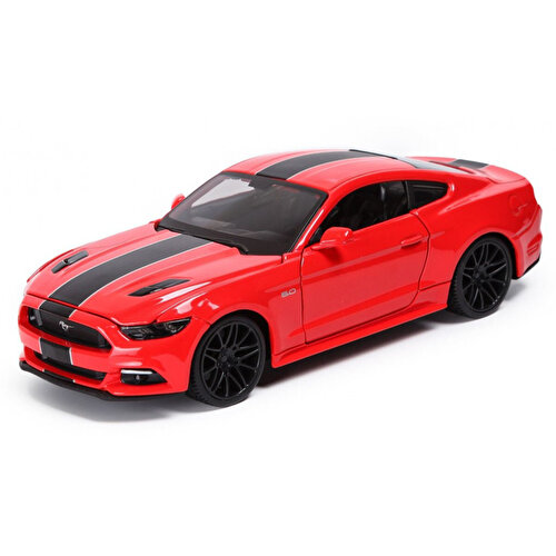 1:24 Масштаб Красный - черный полосатый 2015 Ford Mustang GT