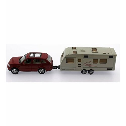 1:48 Масштаб Die Cast Caravan Vehicle MK1021 Red