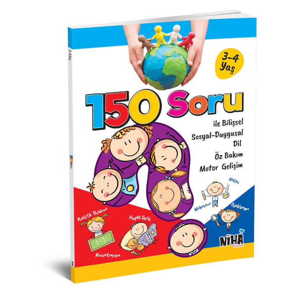 150 вопросов для когнитивного социально-эмоционального развития Книга 3-4 лет