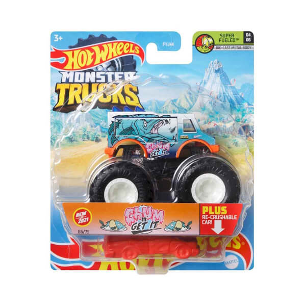 1:64 Hot Wheels Monster Trucks Araba FYJ44 - Chum Get It