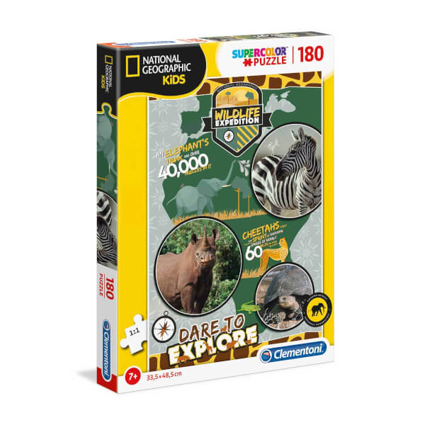 180 Parça Puzzle : National Geographic Kids Экспедиция по дикой природе