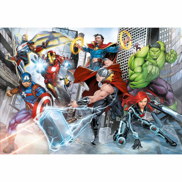 60 Parça Supercolor Puzzle: Marvel Avangers