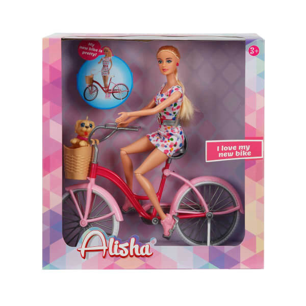 Alisha Cycling Pleasure - Polka Dot Dress-Pink Box