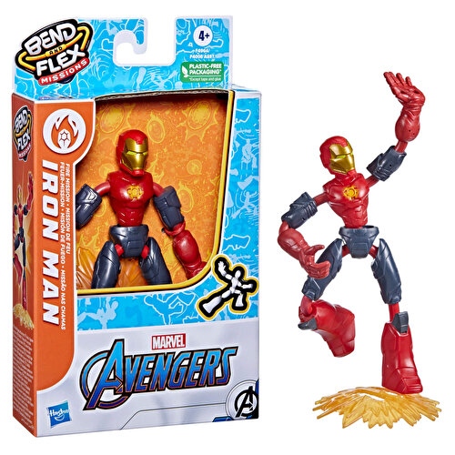 Avengers Bend ve Flex Missions Figür Iron Man F4964