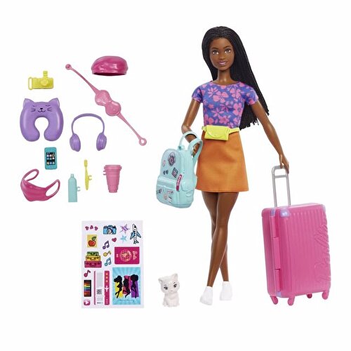 Barbie Brooklyn Путешествующая кукла и аксессуары HGX55