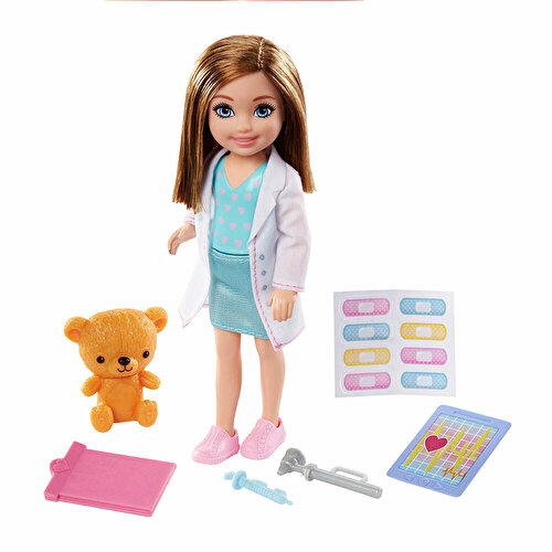 Barbie Chelsea Learns Professions Doll Series Doctor GTN88