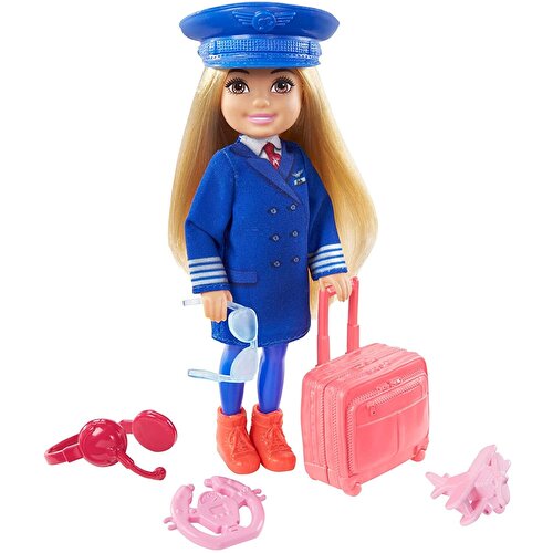 Barbie Chelsea Learns Professions Doll Series Pilot GTN90