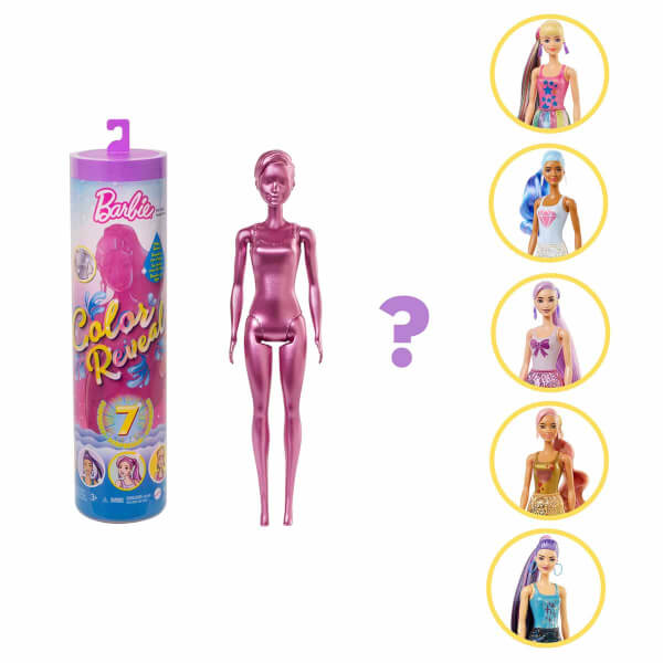 Barbie Color Reveal Colour Reveal Colour Reveal Colour Changing Glitter Surprise Dolls Series 1 GWC55