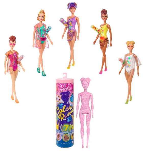 Barbie Color Reveal Меняющий цвет сюрприз Песок и солнце Серия S3 GWC57