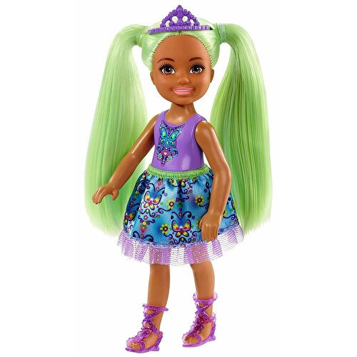 Barbie Dreamtopia Chelsea Princess Dolls Green Hair GJJ95