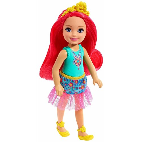 Barbie Dreamtopia Chelsea Princess Dolls Red Hair GJJ97