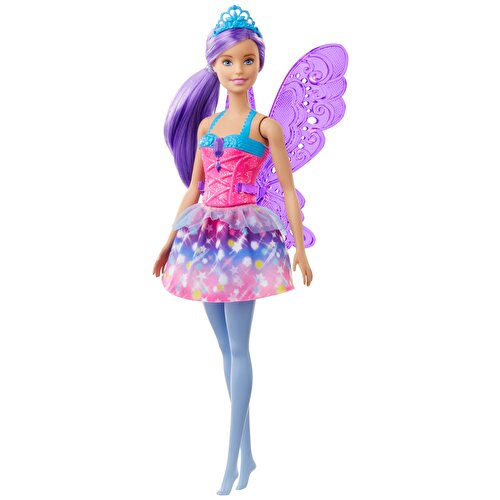 Barbie Dreamtopia Куклы Феи Розовое платье Фиолетовые волосы GJK00