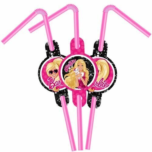 Barbie Sparkle Straw - 6 шт.