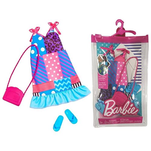 Barbie's Clothes Collection White Polka Dot Pink Bag HBV36