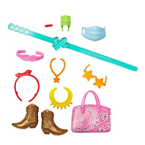 Barbie's Fashion Accessories Pack Pink with Bag HBV45