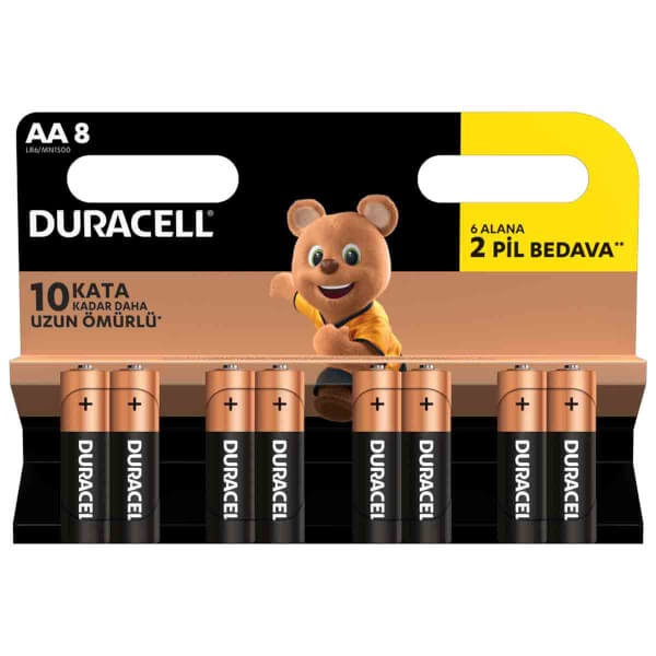 Батарейка для ручки Duracell AA 6+2