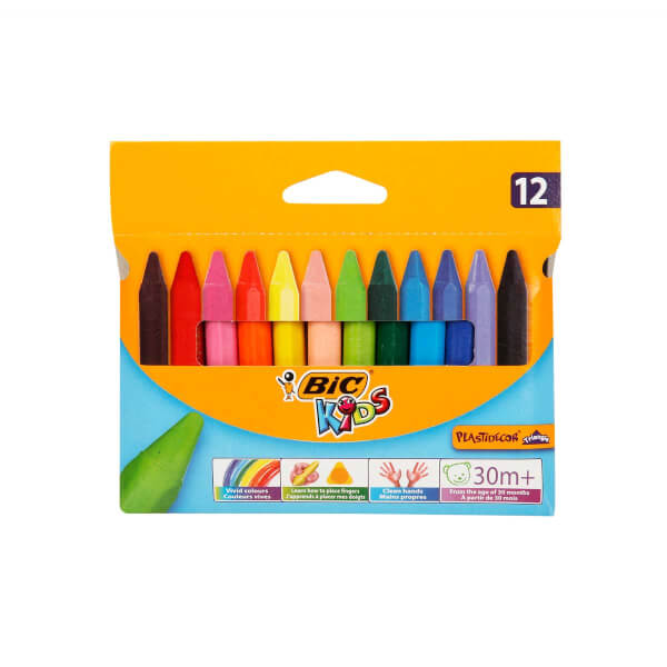 Bic Triangular Crayon 12-pack