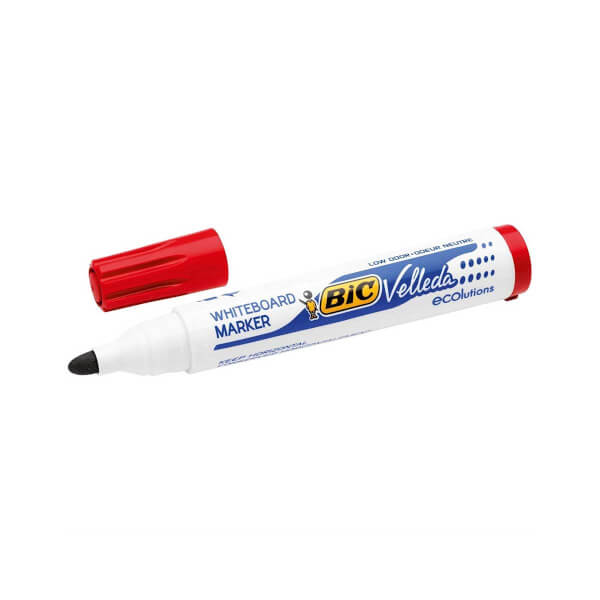 Bic Velleda Eco Round Tip Red Board Pen