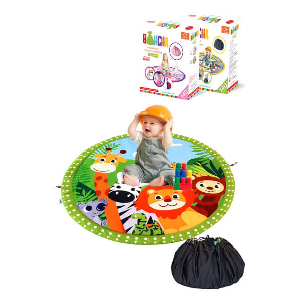 Bluuh Baby Bohcha Cute Animals Play Carpet Green