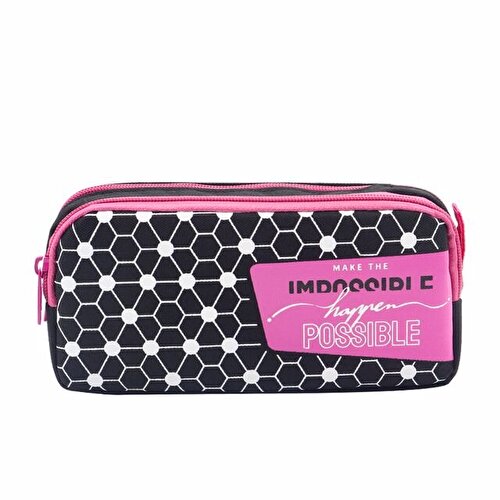 Bubbles Possible Pencil Bag Pink Zipped