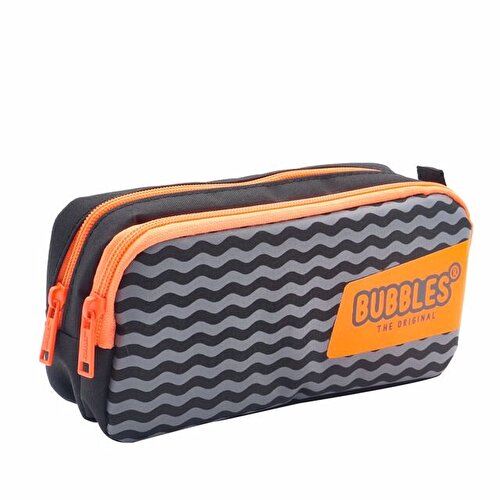 Bubbles Wave Pencil Bag Black