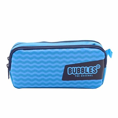 Bubbles Wave Pencil Bag Blue