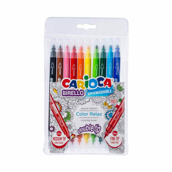 Carioca Birello Jumbo и Standard Tipped Marker Crayons 10 шт.