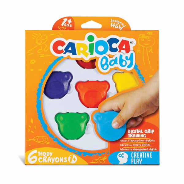 Carioca Teddy Baby Crayons 6 шт.