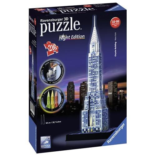 Chrysler Building-Night Puzzle 3D 216 деталей