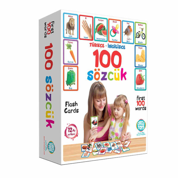 Circle Toys First 100 Words English Turkish Cards