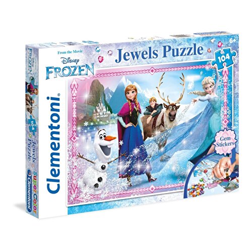 Clementoni 104 Piece Frozen Jewels Stone Glued Puzzle