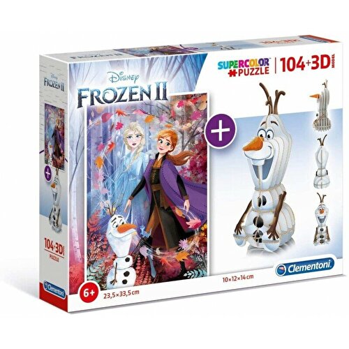 Clementoni 109 Piece Puzzle 3D модель Frozen 2