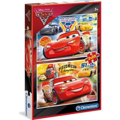 Clementoni Cars 3 Super Color Puzzle 2x20 Parça