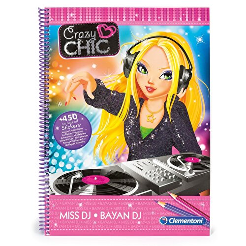 Clementoni Crazy Chic Fashion Design Notebook DJ