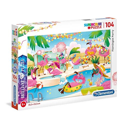 Clementoni Diamond Flamingo Party Puzzle 104 Pieces