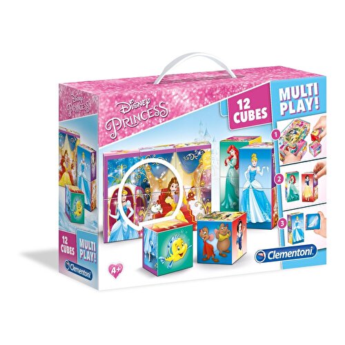 Clementoni Disney Princess Multiplay Cube 12 Piece Puzzle