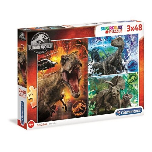 Clementoni Jurrasic World Puzzle 3x48 Parça