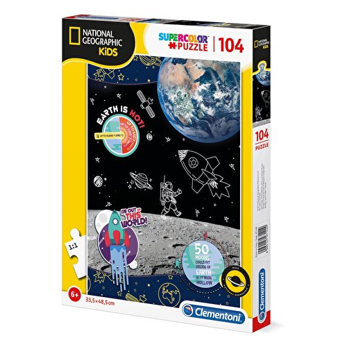 Clementoni National Geographic Kids Space Explorer Puzzle 104 Parça