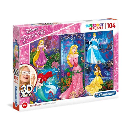 Clementoni Puzzle 104 Pieces 3D Disney Princess