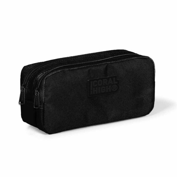 Coral High Black Pencil Case 22196