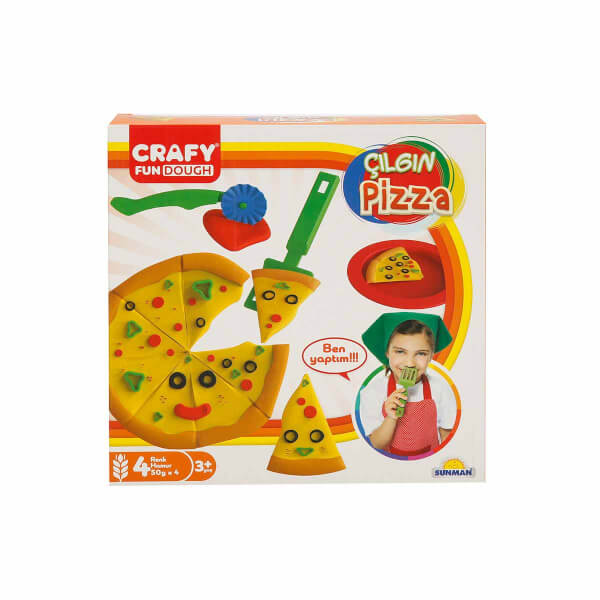 Crafy Crazy Pizza Play Dough Set 200 гр. 10 шт.