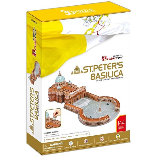 Cubic Fun 3D Puzzle 144 Pieces St. Peters Basilica Vatican City Italy