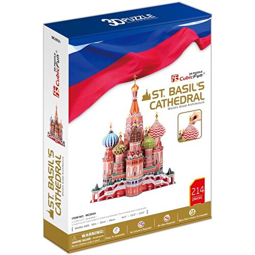 Cubic Fun 3D Puzzle 214 Piece Собор Святого Василия Россия