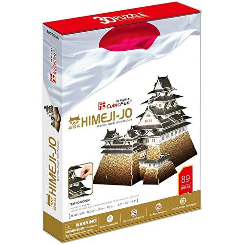 Cubic Fun 3D Puzzle 89 Pieces Himeji-Jo Castle Tokyo Japan