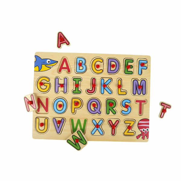 Деревянный пазл Woody Alphabet 26 деталей