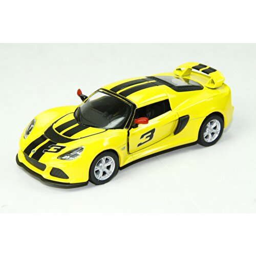 Die-Cast Pull Drop Cars '12 Lotus Exige Yellow